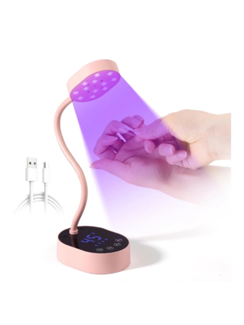 M7 UV LED Nail Lamp / Dryer Induction Model - Pink (NIB)